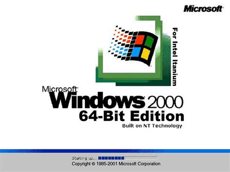 Was Windows 2000 64-bit?